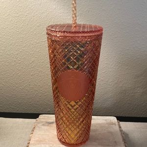 Rose gold jewel Starbucks tumbler